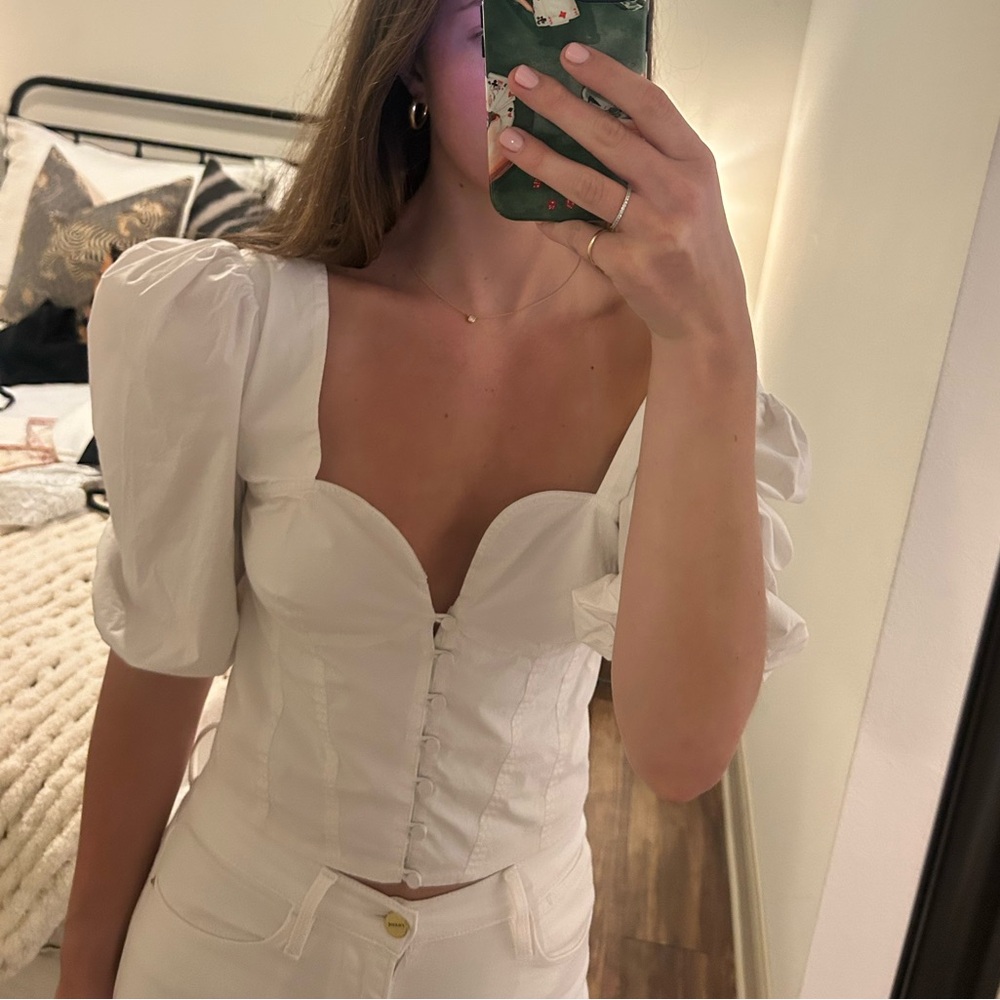 Johnathan Simkhai White Blouse